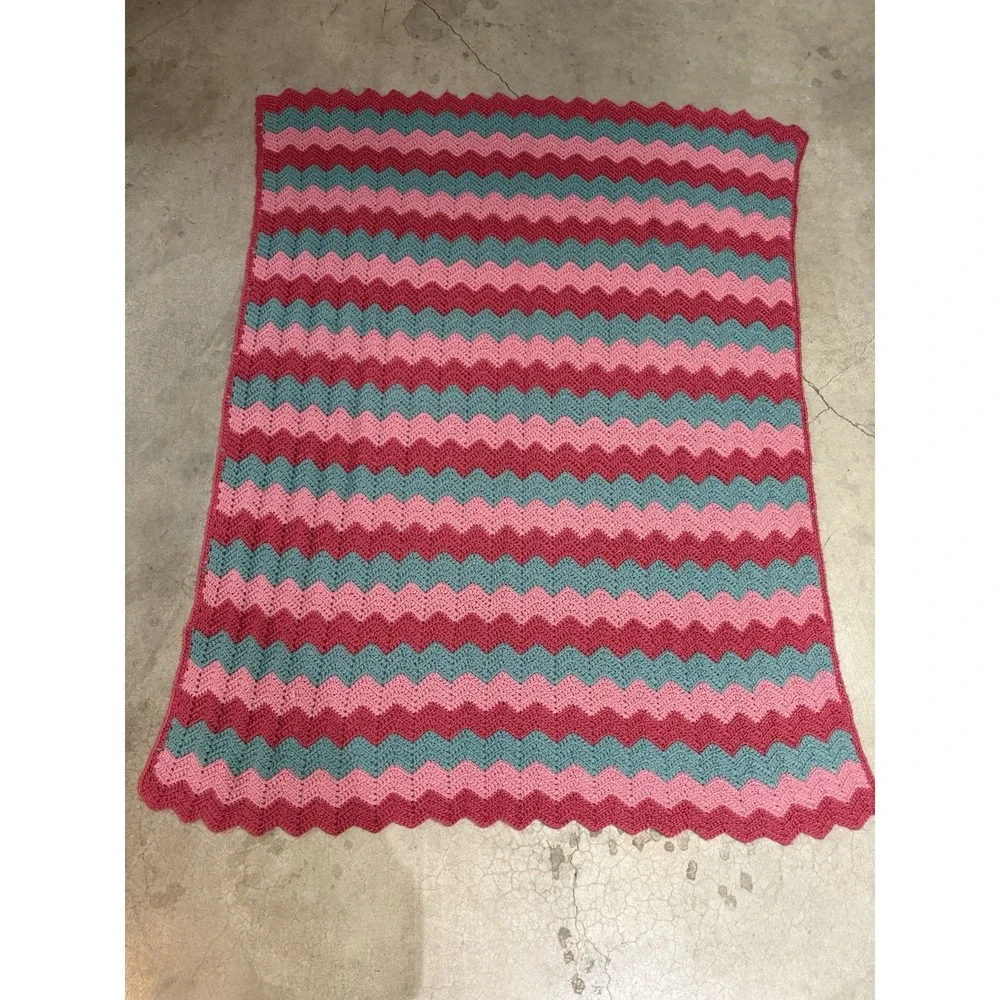 Vintage Blue Handmade 52 x 72